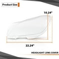thumbnail image 4 of Headlight Replacement Lens Pair Fit For 2010-2014 Mercedes Benz CLS Class W218, 4 of 11