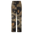 thumbnail image 6 of Abstract Leopard Print Texture Winter Female Pants Flannel High Waist Women Pants Lady Warm Straight Leg Plush Trousers, 6 of 7