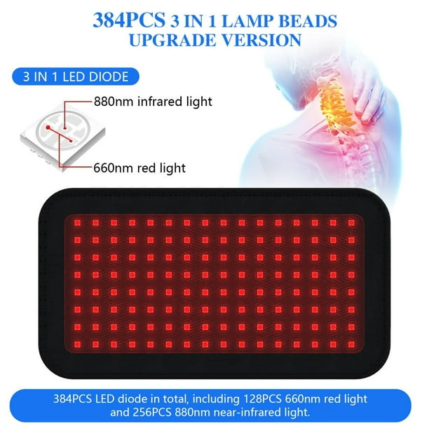 3 IN 1 LAMP BEADS Infrared Light Therapy Belt for Pain Relief Flexible  Wearable Wrap Deep Therapy Pad with Timer for Back Shoulder Joints Muscle  Pain