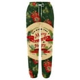 thumbnail image 3 of Gibobby pantalones negros mujer Leggings elásticos largos de Navidad para mujer, cinturón con estampado de árbol de Papá Noel y de nieve, pantalón diario informal (Marrón, M), 3 of 4
