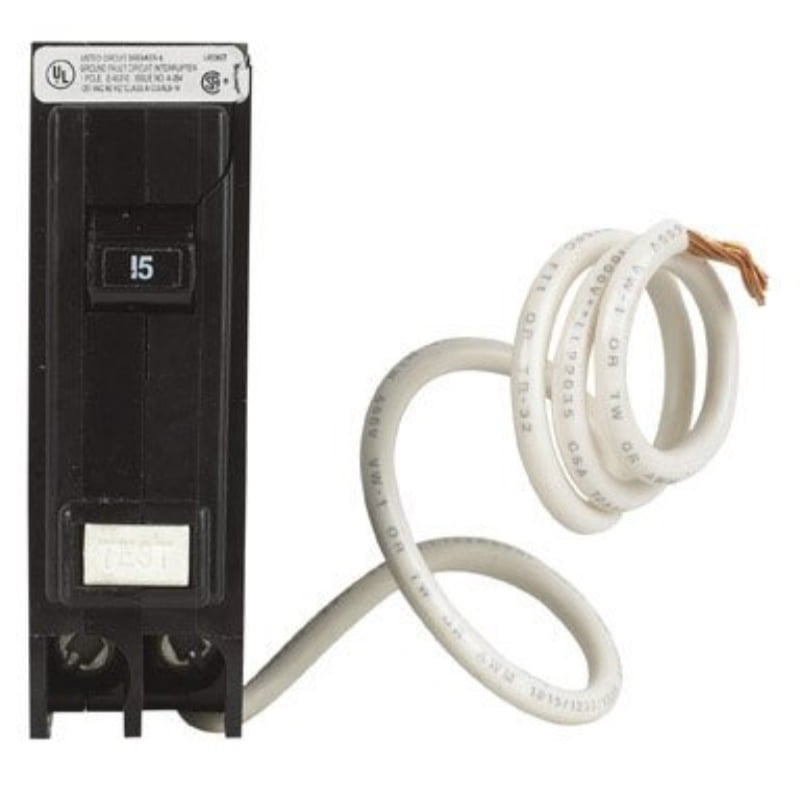 New EATON GFTCB 2 pole 15 amp 240//120v GFTCB215 Circuit Breaker Cutler Hammer
