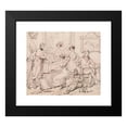 thumbnail image 2 of George Chinnery 14x12 Black Modern Framed Museum Art Print Titled - A Family Group Around a Piano (Between 1812 and 1815), 2 of 5