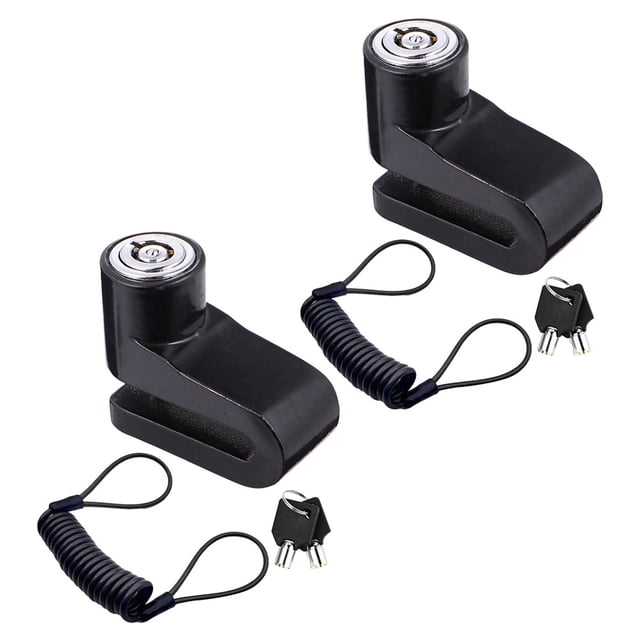 Homoyoyo 2Ud Cerradura De Disco Para Con Cable Recordatorio Y Resistente En Aleación