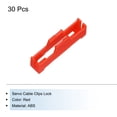 thumbnail image 3 of Unique Bargains 30 Pcs Servo Cable Clips Lock, ABS Servo Extension Cable Buckle Fixing Holder for RC Plane Boat DIY Model Red, 3 of 4