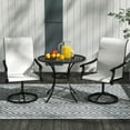 thumbnail image 5 of Spaco Patio Swivel Chairs Set of 2, High Back Patio Dining Chairs with All-Weather Mesh for Outdoor as Backyard, Lawn, Garden, Cream White, 5 of 11