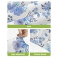 thumbnail image 4 of Blue Watercolor Floral Bar Stool Covers Set of 6, Spring Flower Abstract Art Stretch Washable Bar Chair Covers with Backs, Removable Pub Counter Height Chair Cover for Kitchen Dining Room Cafe, 4 of 7