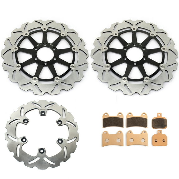 Front Rear Brake Discs Rotors Pads For DUCATI 748 996 Biposto 696 800 1000 Monster 996 ST4S / ABS