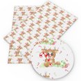 thumbnail image 3 of Tela o tejido de poliéster y algodón puro con estampado navideño, para coser, acolchar, costura, bricolaje, hecho a mano, 1Yc33355, 3 of 5