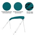thumbnail image 5 of SavvyCraft™ 3 Bow Bimini Top Replacement Canvas 6ft L, 67"-72" W Teal Color-with Storage Boot/without Frame, 5 of 8