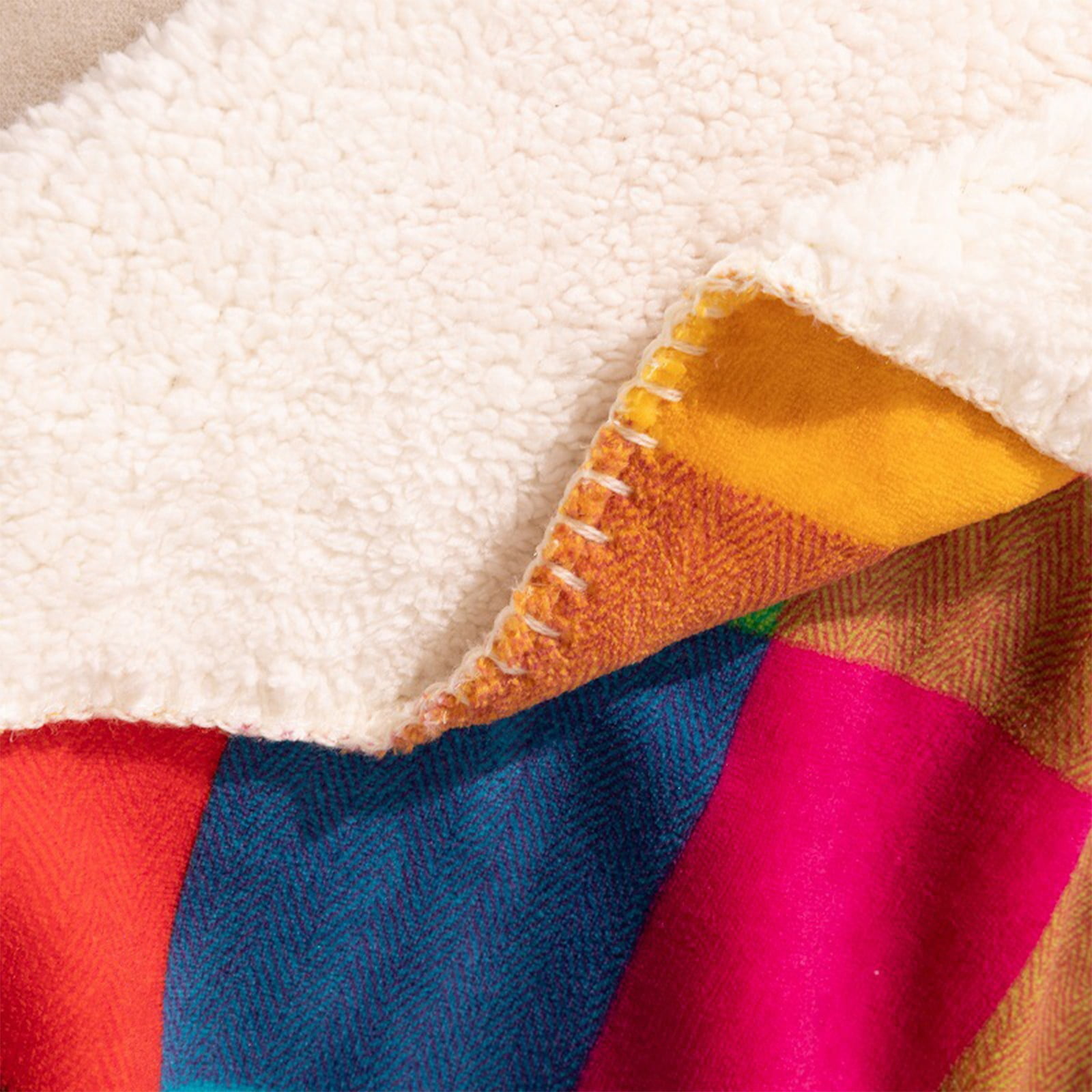 Clearance! Pedty Kids Fleece Throw Blanket Under $10 Electric Heated Blanket On 1Pc Lightweight Plush Fuzzy Cozy Soft Blankets and Throws for Sofa Orange