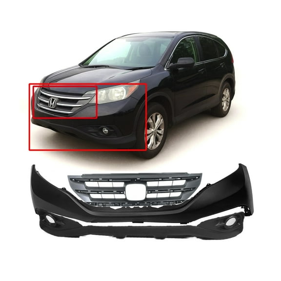 DCP Front Lower Bumper Cover & Grille Set Kit For 2012-2014 Honda CR-V HO1015107