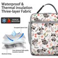 thumbnail image 2 of Panda Insulated Lunch Box Men Reusable Lunch Tote Bag with Detachable Handle Portable Lunch Bag Office Travel, 2 of 6