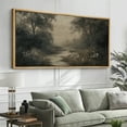 thumbnail image 2 of Large Framed Canvas Print The Abstract Modern Wall Art Decorative Ready to Hang Painting for Living room Bedroom - 60"x30" Natural Frame, 2 of 7