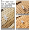 thumbnail image 3 of Minkissy 36Pcs Frame Connectors for Canopy Outdoor Replacement Parts White Plastic Tent Joint Connectors, 3 of 8