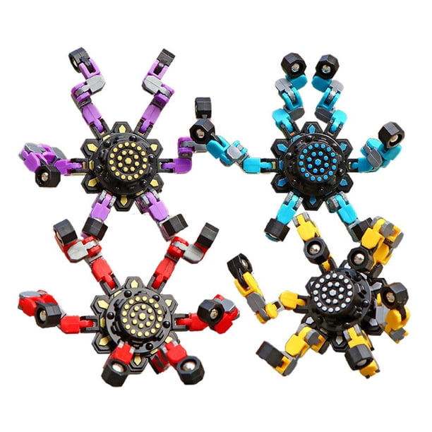 Juguete Para Aliviar El Estrés Deformable Diy Para Niños, Giroscopio Giratorio Con Punta De Dedo, Cadena Creativa, Robot Giroscópico Mecánico De Juguete Eigraketly FN007767-04