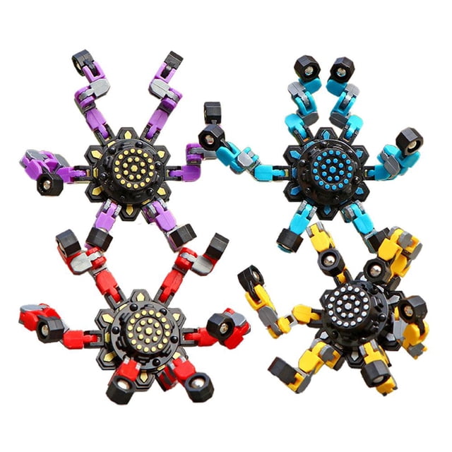 Juguete Para Aliviar El Estrés Deformable Diy Para Niños, Giroscopio Giratorio Con Punta De Dedo, Cadena Creativa, Robot Giroscópico Mecánico De Juguete Yuarrent FN007767-04