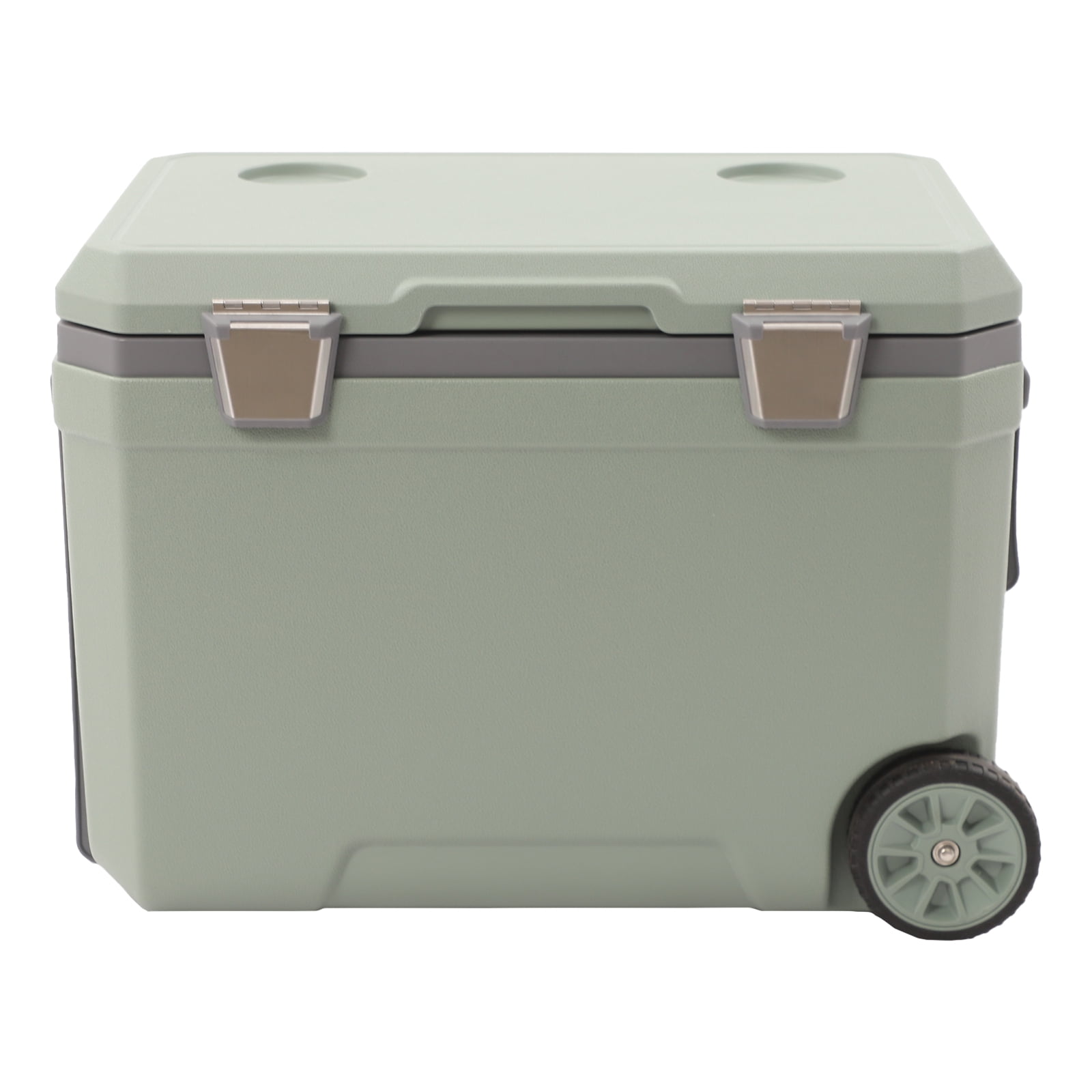 1 PCS 45L/11.89 Gal Insulated Portable Cooler, Ice Retention Cooler with Handle, Wheelded Cooler