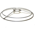 thumbnail image 2 of TRAHOO-Wire Lamp Shade Rings with European Fitter (16\u201d Diameter), Includes 2 Galvanized Steel Silver Drum Rings, Make DIY Table/Floor/Pendant Lamps, Compatible with Most IKEA & Target Lamps, 2 of 4