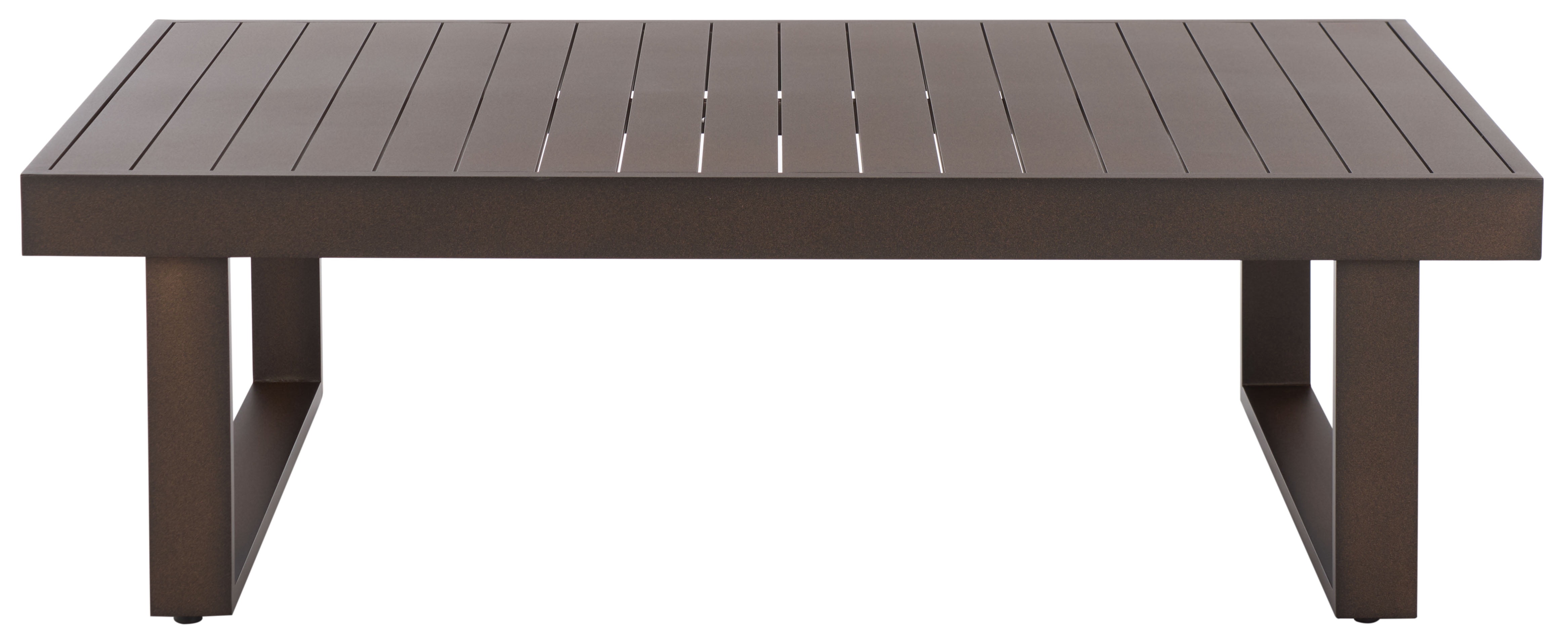Safavieh Fash Outdoor Morden Metal Coffee Table, Brown