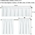 thumbnail image 5 of Hummingbird Floral Print Kitchen Curtain Valance and Tiers Set Farmhouse Bathroom Window Curtain Set -Easy Installation, 5 of 5