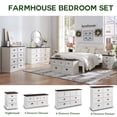 thumbnail image 4 of IFGET Dresser for Bedroom with 3 Drawers Tall & Large, Farmhouse Wood Dresser & Chests of Drawers, 4 of 6