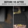 thumbnail image 4 of BDK Heavy Duty Camouflage 4pc Front & Rear Rubber Floor Mats for Car SUV Van & Truck - All Weather Protection Waterproof & Weatherproof, Camo, 4 of 8