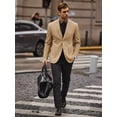 thumbnail image 2 of COOFANDY Mens Sport Coat Slim Fit Two Buttons Blazer Casual Suede Suit Jacket, 2 of 6