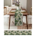 thumbnail image 4 of Table Runner 72 Inches Long for Kitchen Dining, Summer Tropical Leaves Dresser Scarf Farmhouse, Dining Table Decorations for Wedding/Parties, Green Palm Trees Botanical 18 x 72 In, 4 of 9