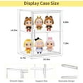 thumbnail image 6 of Acrylic Display Case with Removable Shelf, 2 Tier Clear Plastic Stackable Storage Bins with Magnetic Lids, Figure Display Case for Collectibles Cosmetic Acrylic Box, 4 Pack, 6 of 6