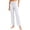 White, variant on Casual Yoga Pants Women High Waist Wide Leg Solid Color Petite Clothing for Women,Grey,XL