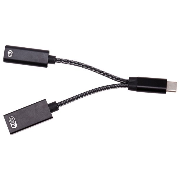Adaptador multifuncional 2 en 1, adaptador de carga rápida tipo C a USB OTG, compatible con carga rápida PD