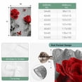 thumbnail image 6 of Red Roses Tie Up Curtains for Windows, Balloon Window Shades, Valentine's Day Butterflies Floral Romantic Gray Kitchen Window Treatments Roll Up Curtain for Basement/Nursery 52"x45", 6 of 8