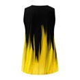 thumbnail image 5 of Gibobby Mujeres Casual Tie Dye Impresión Cuello en V Sin mangas Chaleco Camiseta Blusa Tops(Amarillo,M), 5 of 5