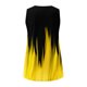thumbnail image 5 of Playeras,Blusas y Tops,Ropa para Mujer Recortada camisetas sin mangas para las mujeres Mujeres Casual Tie Dye Impresión Cuello en V Sin mangas Chaleco Camiseta Blusa Tops (Yellow, L), 5 of 6