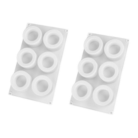 

2Pcs Cake Mold DIY Silicone Chocolate Jelly Pudding Hand Made Soap Mold