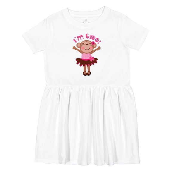 Inktastic Monkey 2nd Birthday for Girl Girls Toddler Dress