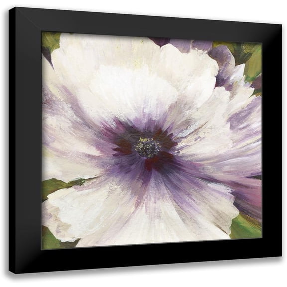 Jensen, Asia 12x12 Black Modern Framed Museum Art Print Titled - Violet Orchid I