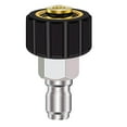 thumbnail image 2 of Adaptador para lavadora a presión,Kit de adaptador para lavadora a presión M22 14mm 15mm,Hembra macho giratorio para conexión rápida 3/8'' 1/4",Conexiones de conector de boquilla de, 2 of 8
