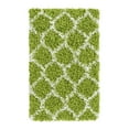 thumbnail image 3 of Unique Loom Trellis Shag Collection Area Rug - Ruby (2' x 3' Rectangle Green/Ivory), 3 of 12