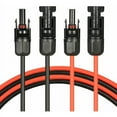 thumbnail image 4 of Cable de extensión para panel solar fotovoltaico con conector MC4, par rojo y negro, 14 AWG, 3 metros/10 pies, BF, 4 of 5