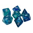 thumbnail image 2 of Dados poliédricos Zulema 7 Uds D4-D20 para juego de DND KVerde Azul, 2 of 8