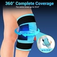 thumbnail image 4 of Comfytemp Knee Ice Pack Wrap with 4 Adjustable Straps, Large Reusable Cold Compress for Pain Relief, Compression Support for Post-Surgery, Injuries & Swelling, 4 of 9