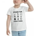 thumbnail image 3 of Vegan for Everything Cute Toddler T Shirts for Boys Girls (White, Youth XL), 3 of 5