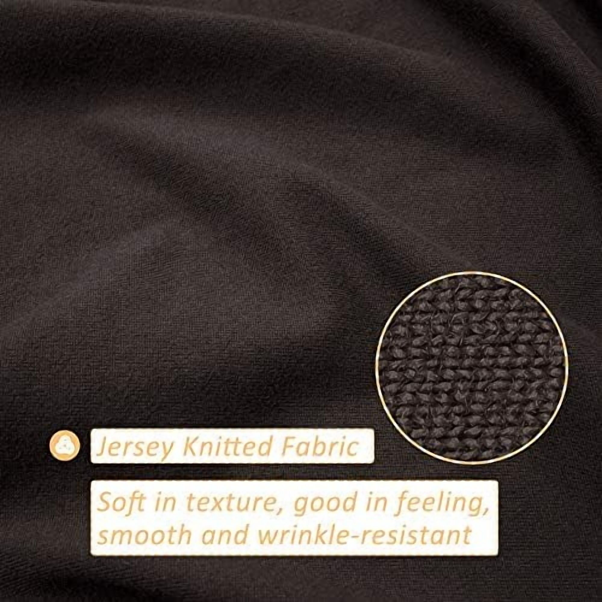 Stretch Jersey Box Spring Cover Wrap Around, Bed Skirt Alternative, Ultra Soft & Wrinkle Resistant, Full/Full XL, Chocolate Brown
