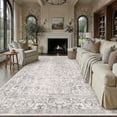 thumbnail image 1 of BERTHMEER 9'x12' Large Vintage Area Rugs Clearance for Living Room Bedroom Office Dining Room Farmhouse Gray Oriental Rugs Non Slip Traditional Rugs, 1 of 6