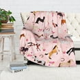 thumbnail image 3 of Yibo Cute Corgi Blanket Flannel Soft and Comfortable Anti-static Bed Sofa Blanket, 3 of 8