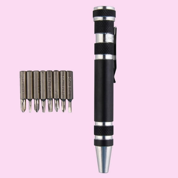 8-in-1 Mini Magnetic Screwdriver Pen Tool Kit for Phones, Computers, Cell Phones – Multifunctional Repair Gadget Set