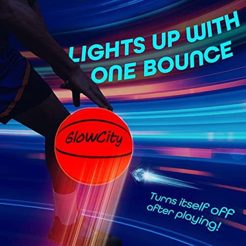 GlowCity Light Up Basketball-Uses Two High Bright LED's Official Size and We... 