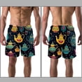 thumbnail image 3 of luoweisi Men's Beach Shorts Quick Dry Swim Trunks with Mesh Lining Vintage Teapot M, 3 of 5
