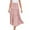 Pink, variant on Lolmot Skirts for Women Trendy Summer Elastic High Waist Maxi Skirts Solid Casual Flowy Tiered Ruffle A Line Swing Long Skirt